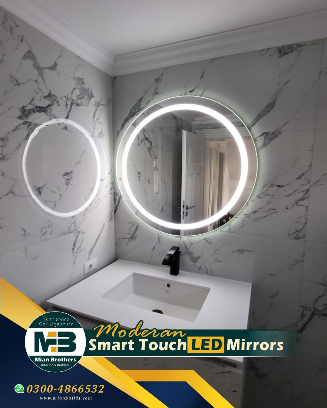 Smart LED Bathroom Mirrors – Add Luxury & Functionality